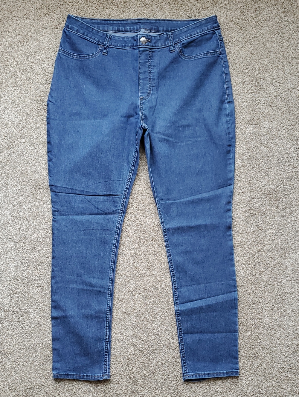 Rider's By Lee Pull On Stretchy Denim Skinny Jeans Women's Large